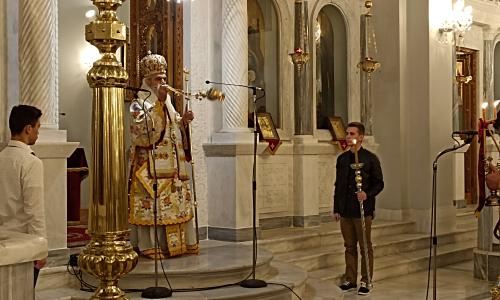 ΑΡΧΙΕΡΑΤΙΚΉ ΘΕΙΑ ΛΕΙΤΟΥΡΓΙΑ ΣΤΟΝ Ι.Ν. ΑΓΙΟ ΝΙΚΟΛΑΟ ΠΥΡΓΟΥ ΧΟΡΟΣΤΑΤΟΎΝΤΟΣ ΤΟΥ ΜΗΤΡΟΠΟΛΙΤΗ ΗΛΕΙΑΣ κ.κ. ΑΘΑΝΑΣΙΟΥ 